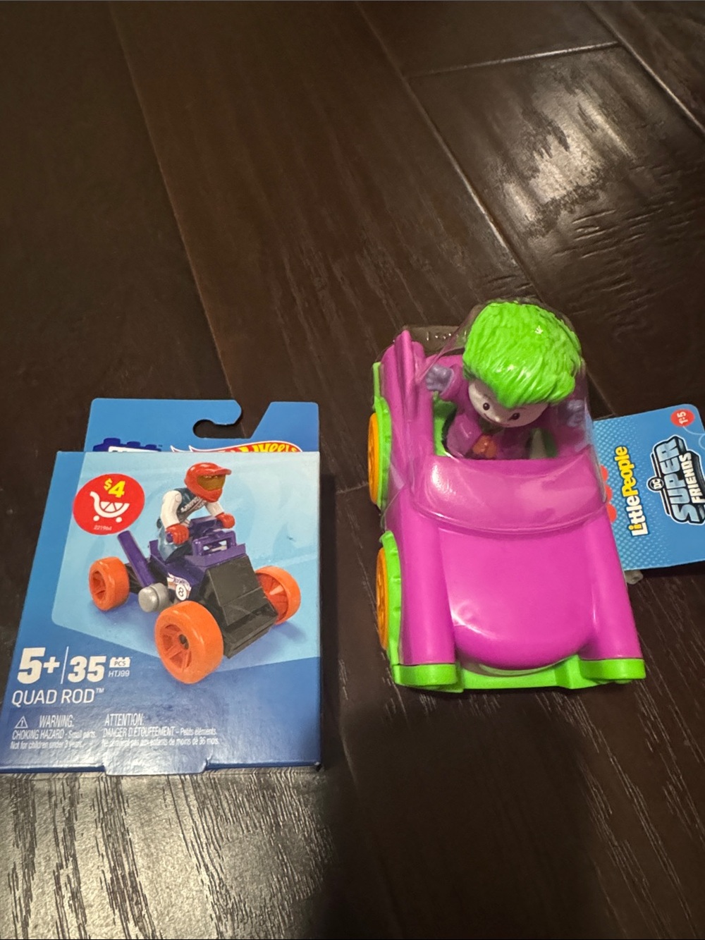 Fisher-Price Bright Purple & Green Toy Car with Character Figure
